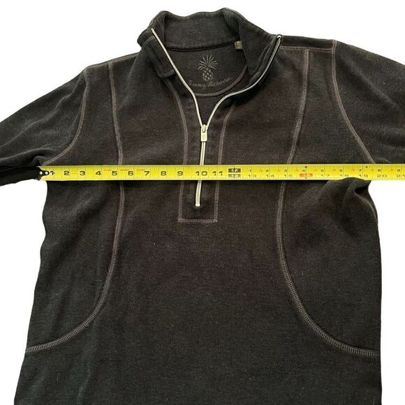TOMMY BAHAMA Woman’s Grey Half Zip Pullover Sweater Size M - Picture 6 of 6